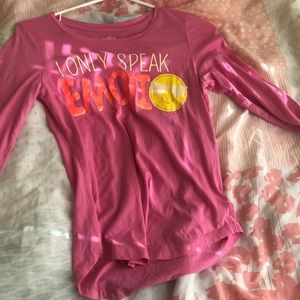 Long sleeve pink shirt